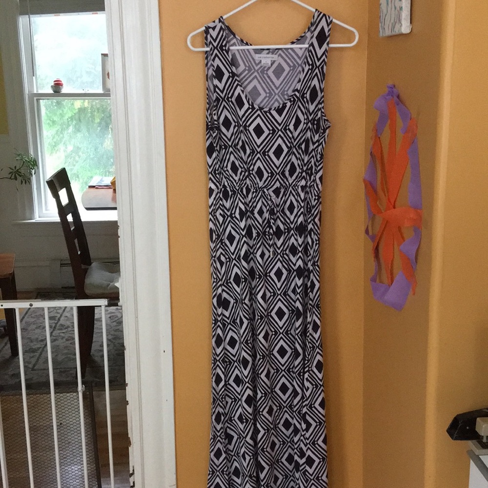 Geo print maxi dress
